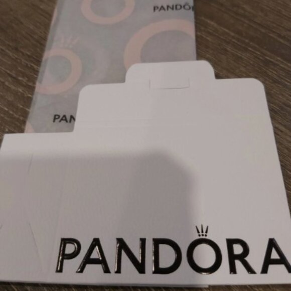 2 Pandora *Retired* Rose Polished and Pave Spacers with Clear Zirconia 788310CZ - Picture 10 of 11